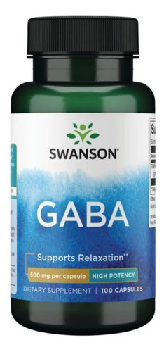 Gaba Swanson Alta Potencia 500mg Apoyo Sueño Reparador