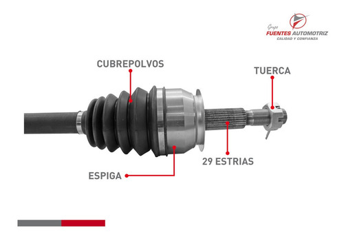 Flecha Completa Pil Np300 Frontier 4x4 2.5 2022 S/abs