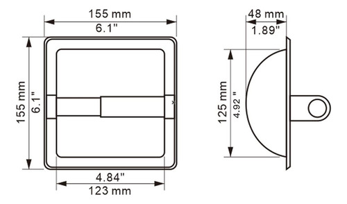 Bnb Soporte De Papel Higiénico Integrado Negro