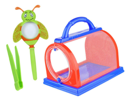 Kit Portátil De Apanhador De Insetos Play Vermelho E Azul