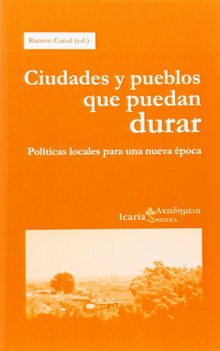 Libro Ciudades Y Pueblos Que Puedan Durar - Canal Olivera...