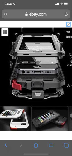 Funda Celular Anti Golpe De Aluminio Para iPhone 7 U 8 Plus