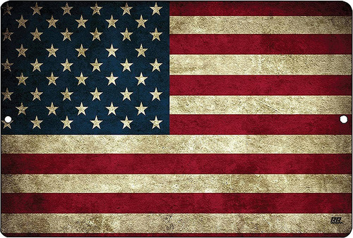 Usa American Flag Metal Tin Sign Wall Decor Man Cave Bar ...