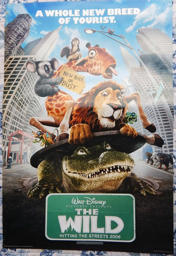 The Wild Walt Disney Poster De Cine Original 100x70 Cm.