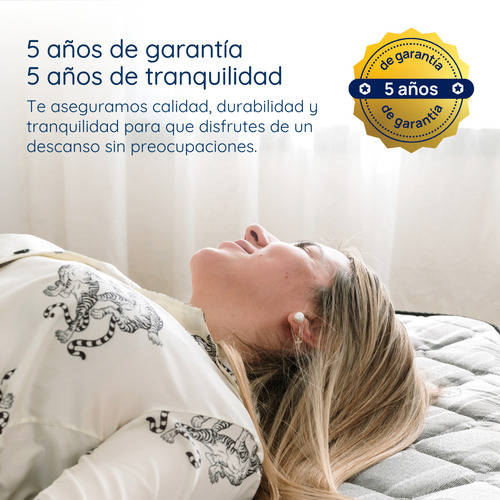 Colchon 2 Plazas Emma Espuma 140 190 Estelar Alta Densidad