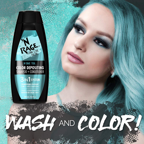 N Rage Color Depositing Shampoo + Acondicionador Sistema 3 E