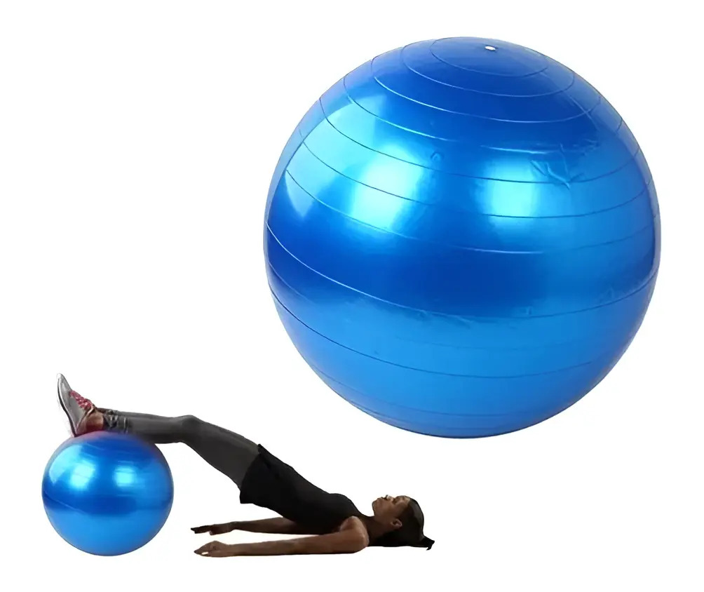 Balón Pelota Pilates Yoga 75 Cms. Sport Fitness Balance Color Azul