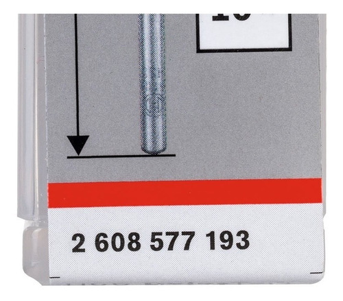 Imagem 3 de 3 de Broca Hss Pointtec 2.5 X 30mm 10peças 2608577193 Bosch