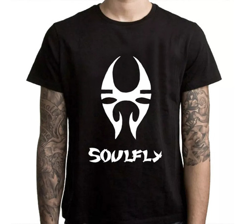 Camiseta Masculina Soulfly - 100% Algodão