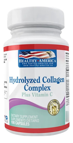 Colágeno Hidrolizado X 100 Cap -  Healthy América - Tipo Ii