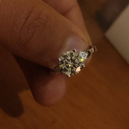 Imagen 2 de 4 de Anillos Compromiso Oro 18k Regalos Mujer Pareja Mama Promesa