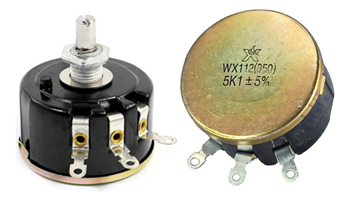 Potenciómetro Reóstato De Bobina De Alambre 5k1 Ohm 5 W  