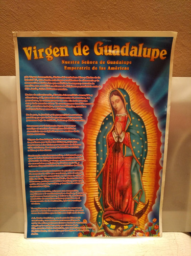 Afiche Virgen De La Guadalupe,nuestra Señora De Las Américas