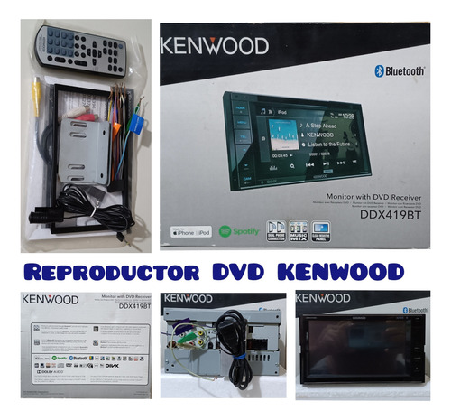 Reproductor Dvd Táctil Doble Din Kenwood Ddx419bt
