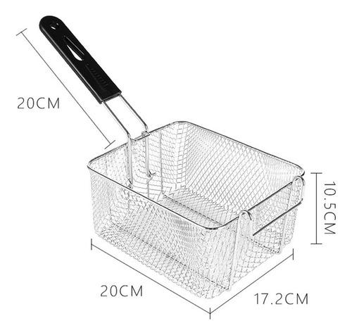Cesta Para Freidora De Patatas 20cm X 17,2cm X 10,5cm