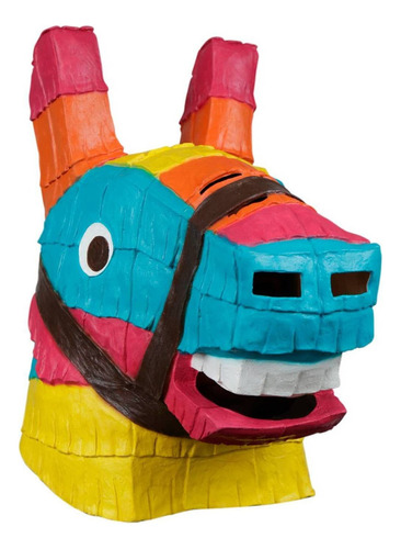 Máscara Piñata De Burro Donkey Halloween Ghoulish Color Azul