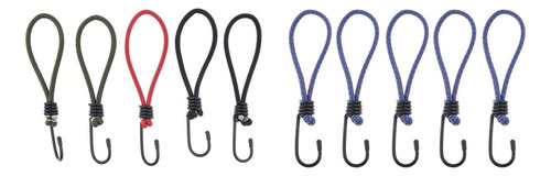 10 Unids Cuerda Bungee Accesorios Para Carpas Camping Hook *