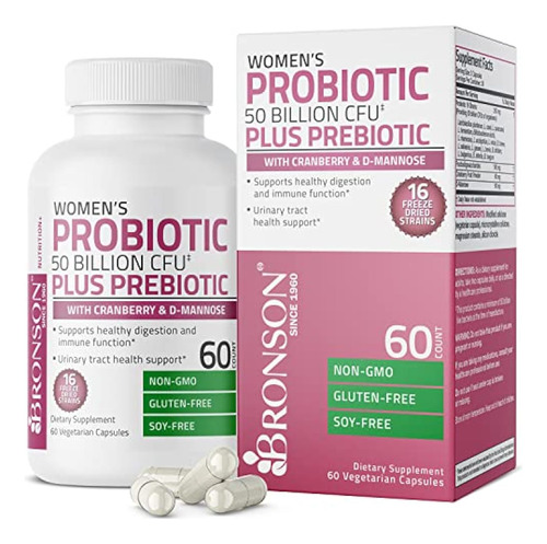 Bronson Women's Probiotic 50 Billion Cfu + Prebiotico Con Cr