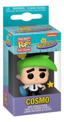 Llavero Pop Pocket Keychain Cosmo Los Padrinos Mágicos Verde
