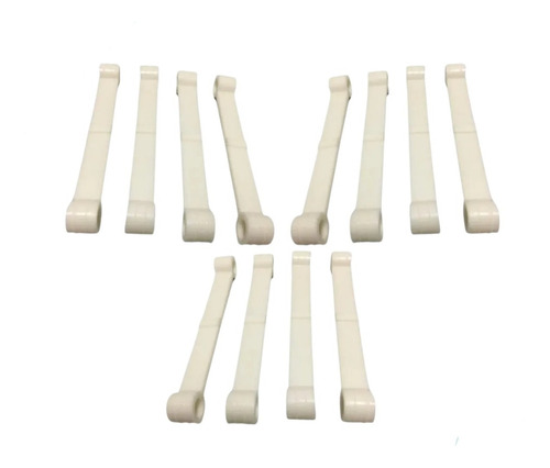 Kit 12 Peças Tirantes Borrachas Branca Brastemp E Consul