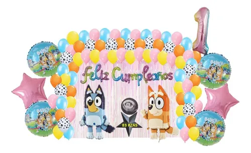 comprar Kit De Decoracion Cumpleaños Globos Bluey Y Bingo Niña 83 Pz comprar Kit De Decoracion Cumpleaños Globos Bluey Y Bingo Niña 83 Pz