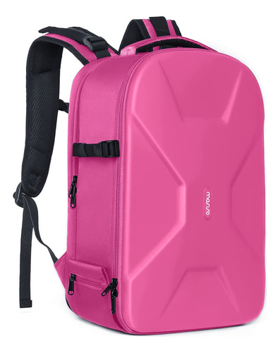 Mochila Para Cámaras Y Drones Mosiso, Impermeable, Rosa Rojo