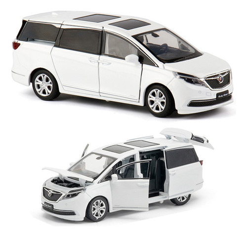 Buick Gl8 Mvp Miniatura Metal Coche Con Luces Y Sonido 1/32