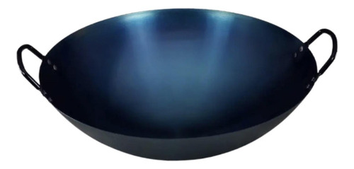Wok De Hierro Sin Revestimiento, Práctico, 36 Cm