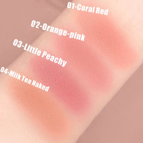 Blusher De Almofada De Maquiagem Com Veludo De Longa Duração