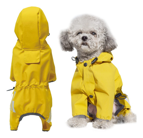 Ablepet Chubasquero Para Cachorros, Poncho Con Capucha Y Cor