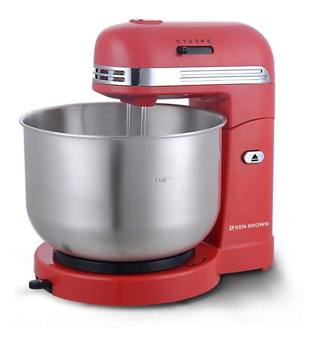 Imagen 1 de 8 de Batidora Rojo Con Bowl Ken Brown Kh-451