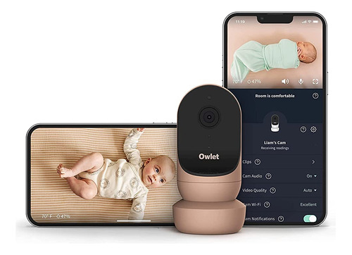 Owlet Cam 2 Dusty Rose Smart Baby Monitor Camera - Video Y A