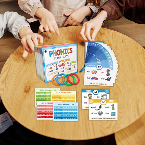 Phonics Flash Cards Actividad De Estudio Educativo, 65