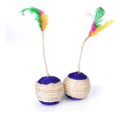2 Pelota Para Rascar Gatos, Juguete De Sisal Para Gatitos,