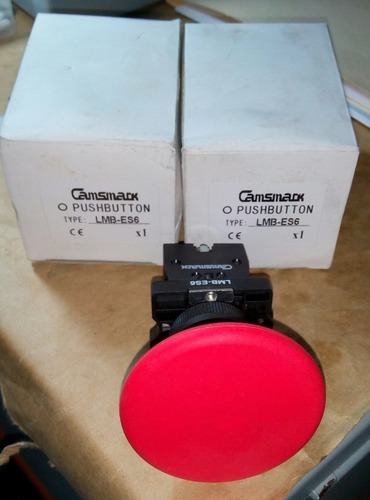 Pulsador De Parada Emergencia Tipo Hongo 22mm Sin Retension