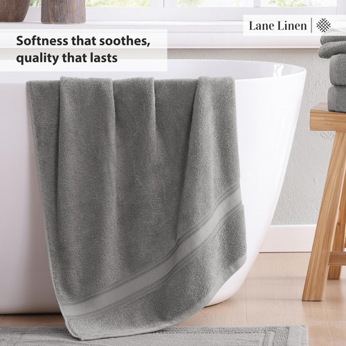 Juego De Toallas Lane Linen Luxury De 6 Piezas, 100% Algodón