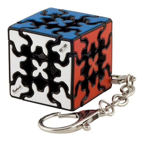 Cubo Rubik Qiyi Gear Mini 3x3 Llavero Keychain De Colección