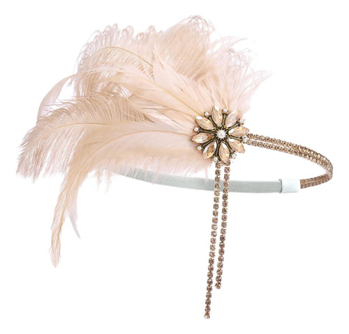 Tocado De Los Años 20, Diadema De Plumas Para Boda, Novia,