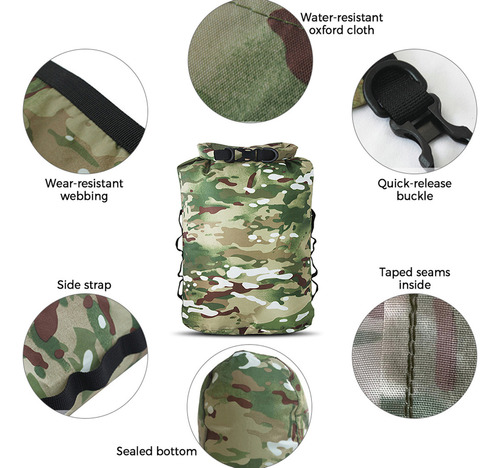 Kkl Saco Impermeable Y Ligero Para Exteriores Con Tapa
