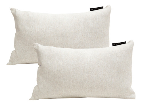 2 Cojines Riñoneras Rectangular Dicasa Dolum Delta Beige