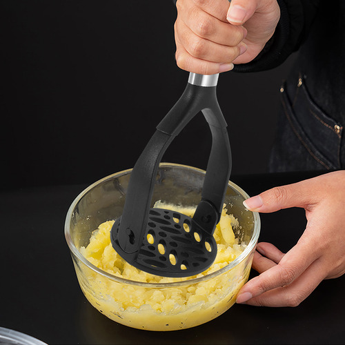 Machacador De Patatas De Alta Resistencia Con Mango Negro, T
