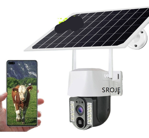 Sxt Cámara De Seguridad Cámara Solar Hd Visión Nocturna