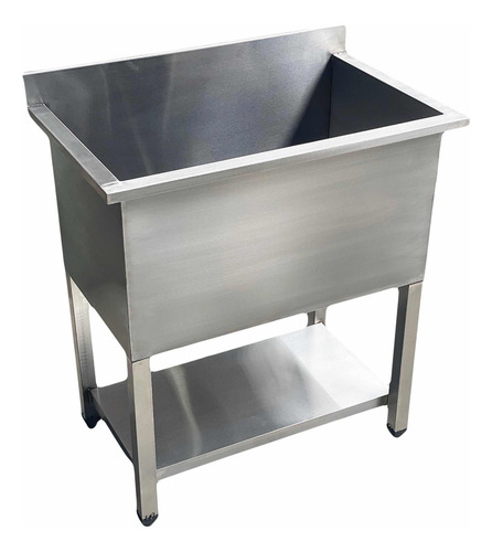Pia Tanque 800x500x880mm Aço Inox