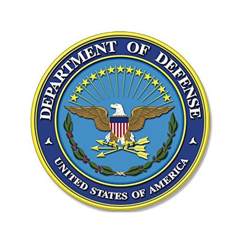 Round Us Department Of Defense Seal Sticker (dod Logo I...