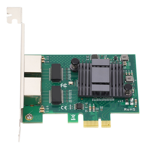 Placa De Rede De Porta Dupla Gigabit Pcie X1 Rj45 Para 82575