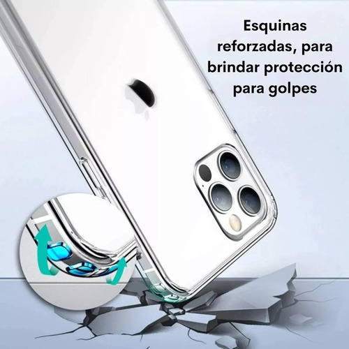 Capa Acrílico Transparente Para iPhone Com Cantos Reforçados