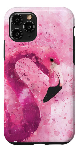 iPhone 11 Pro Flamingo Rosa Pintura Acuare B08djs4ljd_290324