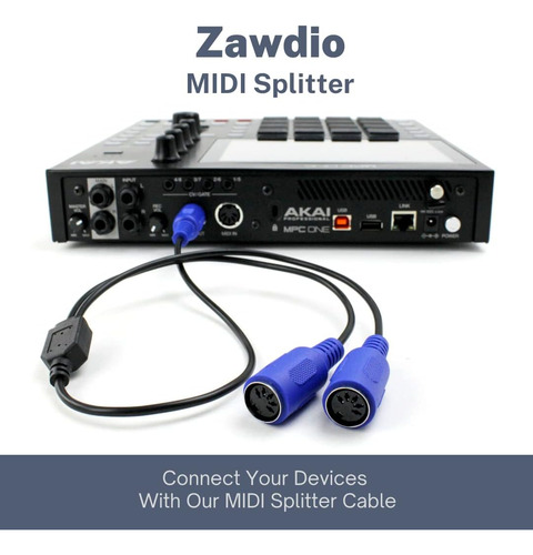 Splitter De Zawdio Midi, Cable De Adaptador De 5 Pines, De A