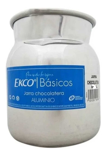 Jarra Chocolatera Ekco 1.5 Lt Aluminio Reforzado By Vasconia