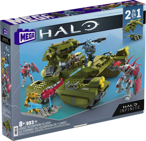 Set De Construcción De Vehículos De Juguete Mega Halo Infini